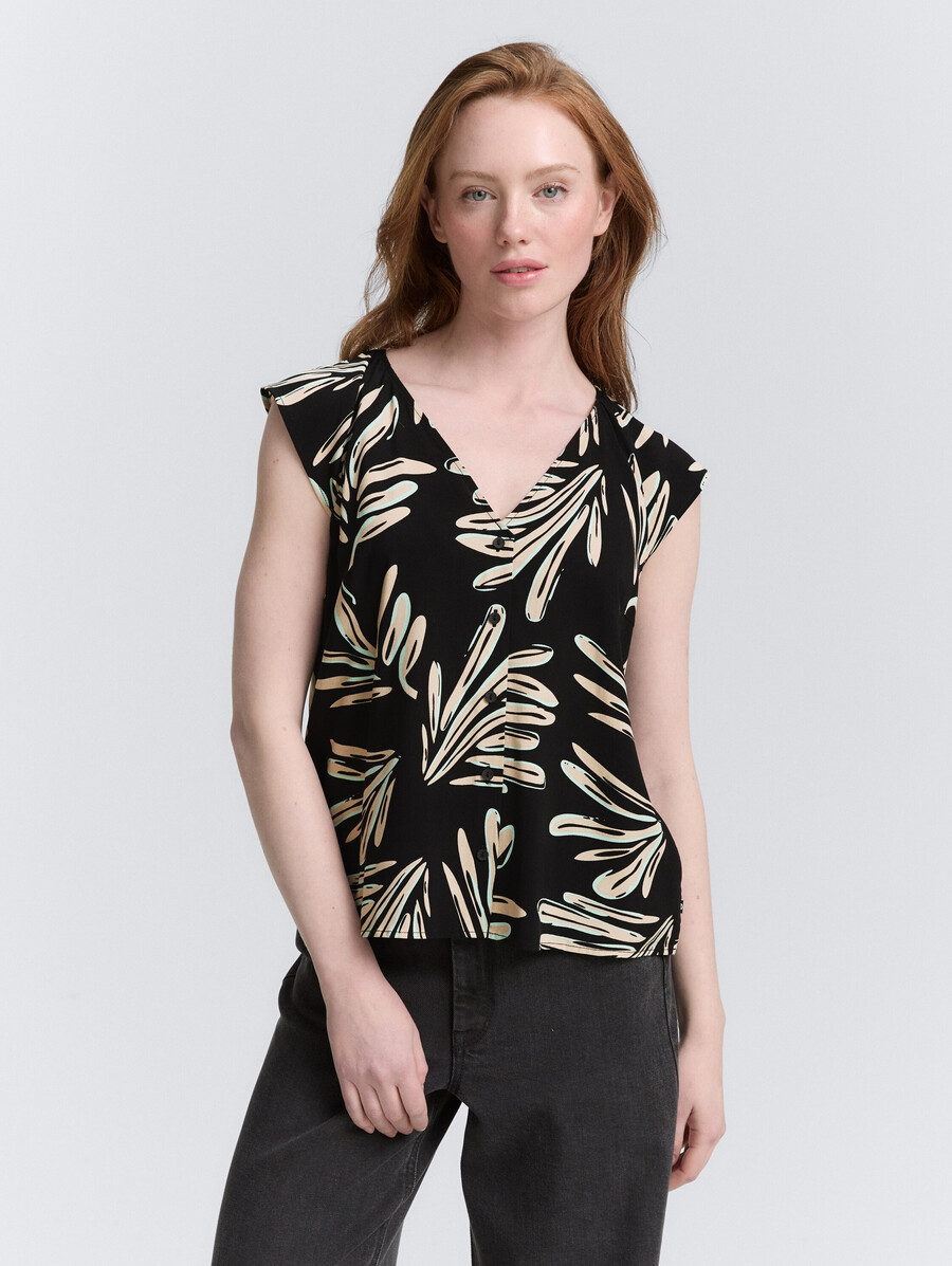 blouse à motifs