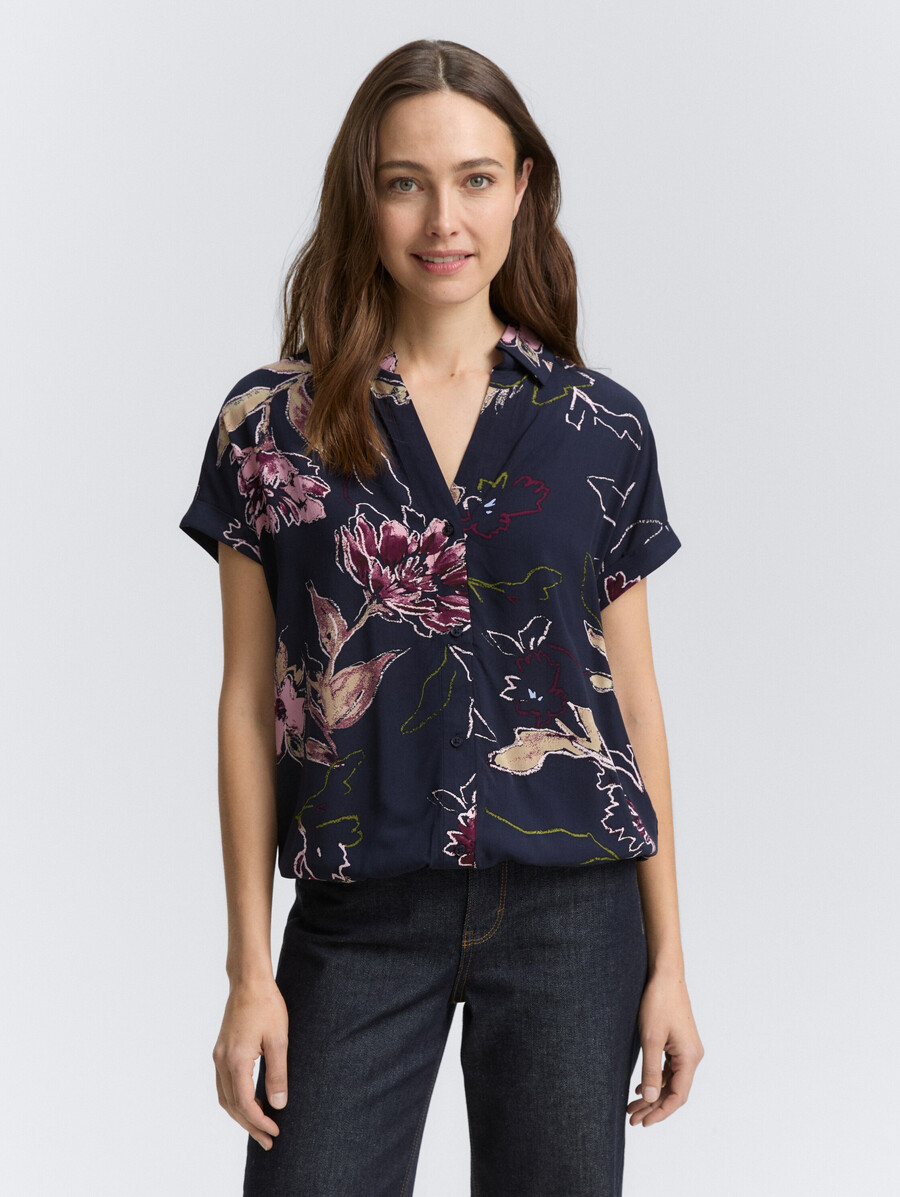blouse à motifs