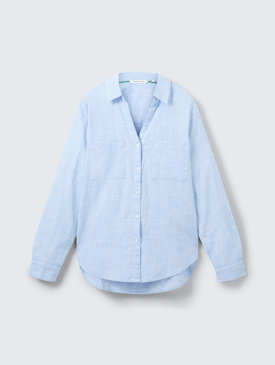 blouse à poches poitrine