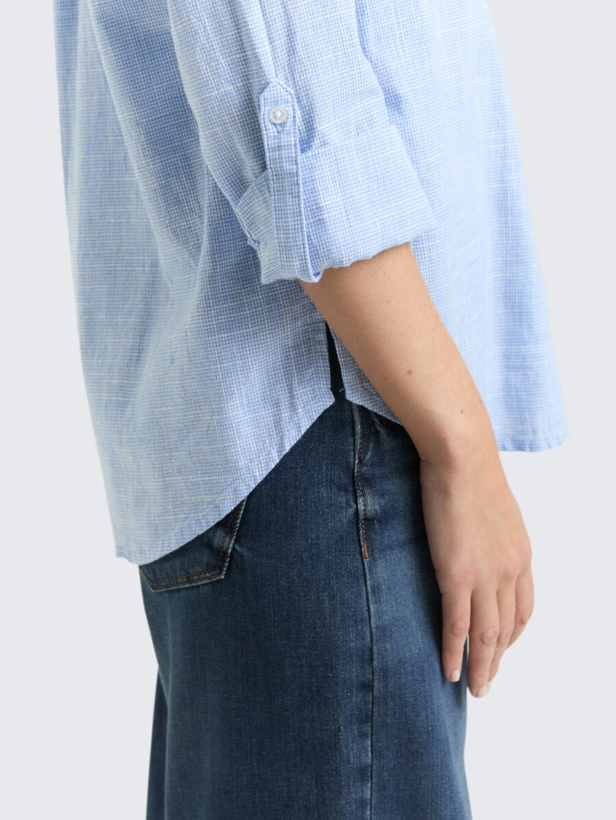 blouse à poches poitrine