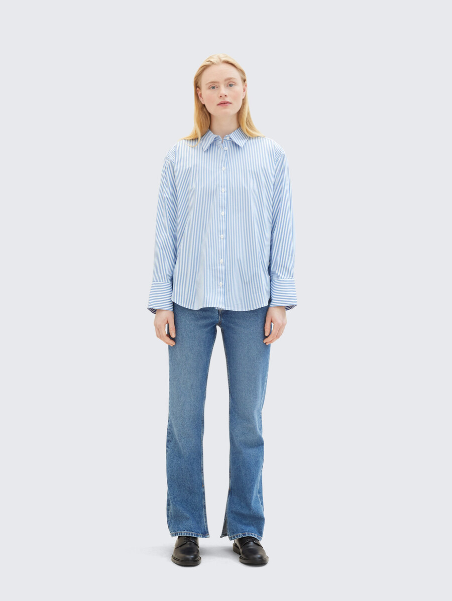 chemise ample à rayures