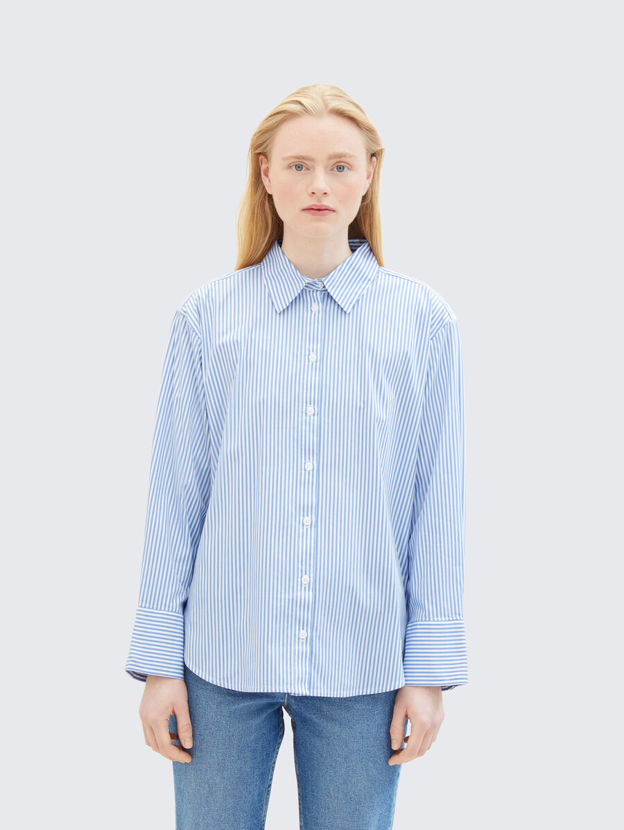 chemise ample à rayures