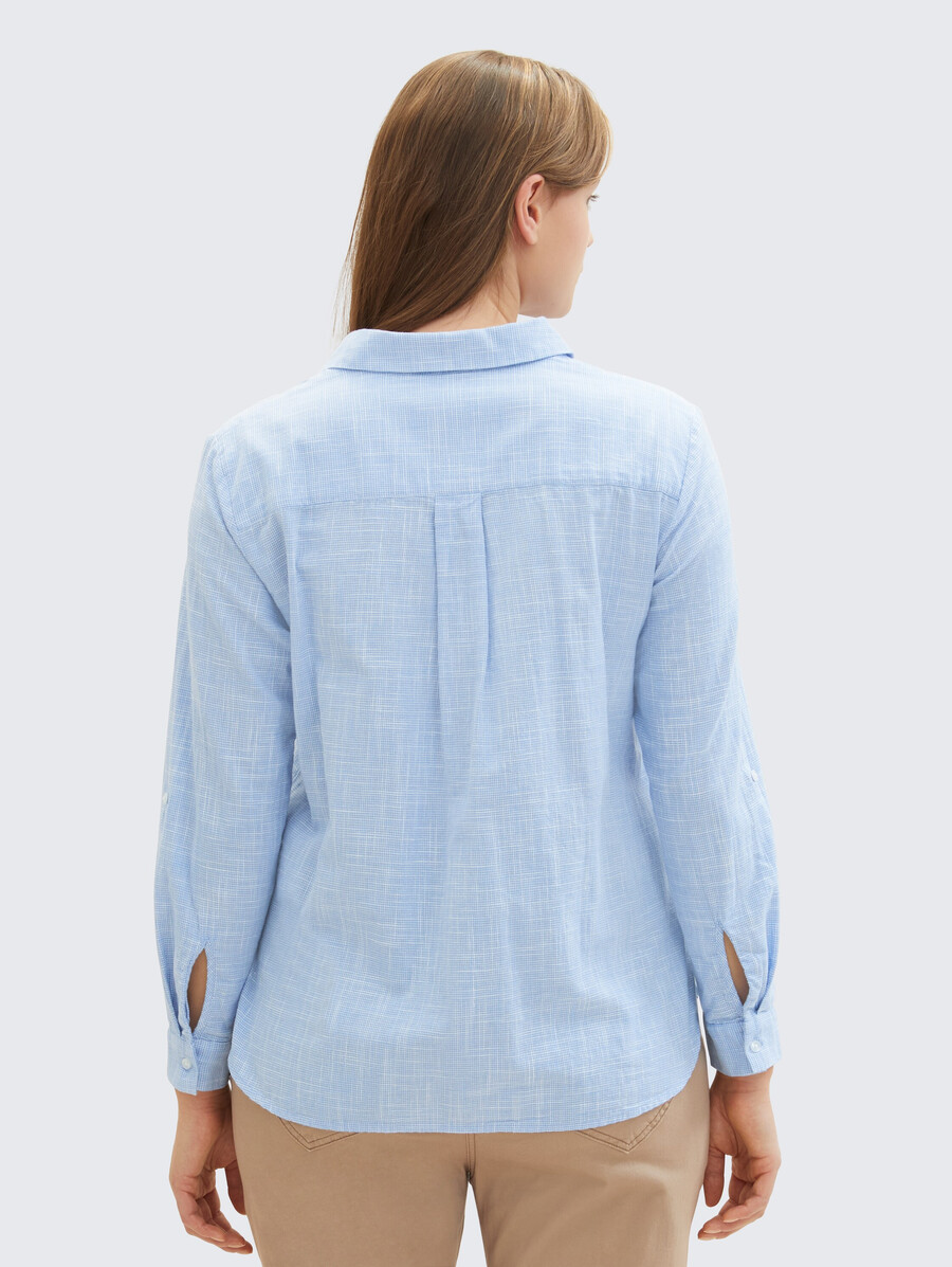 blouse grande taille avec poches poitrine