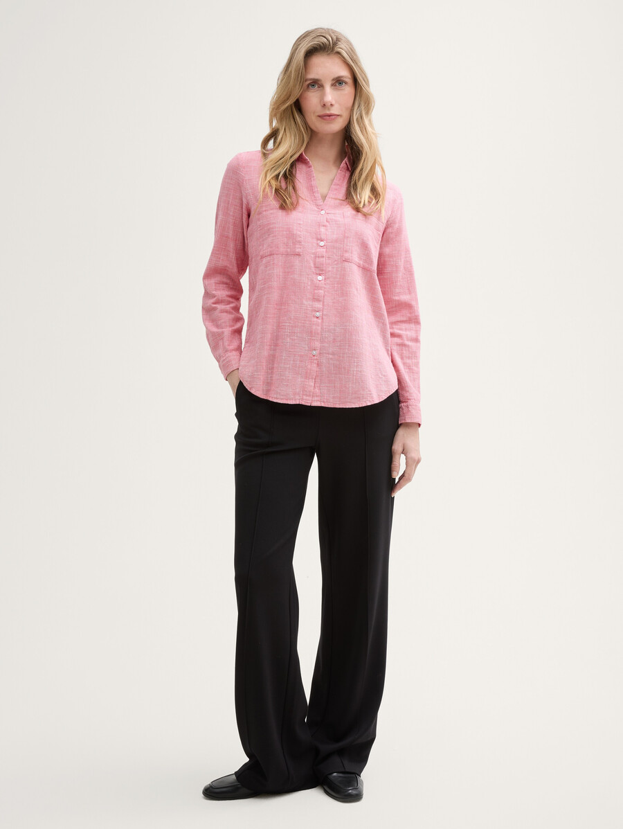 blouse à poches poitrine