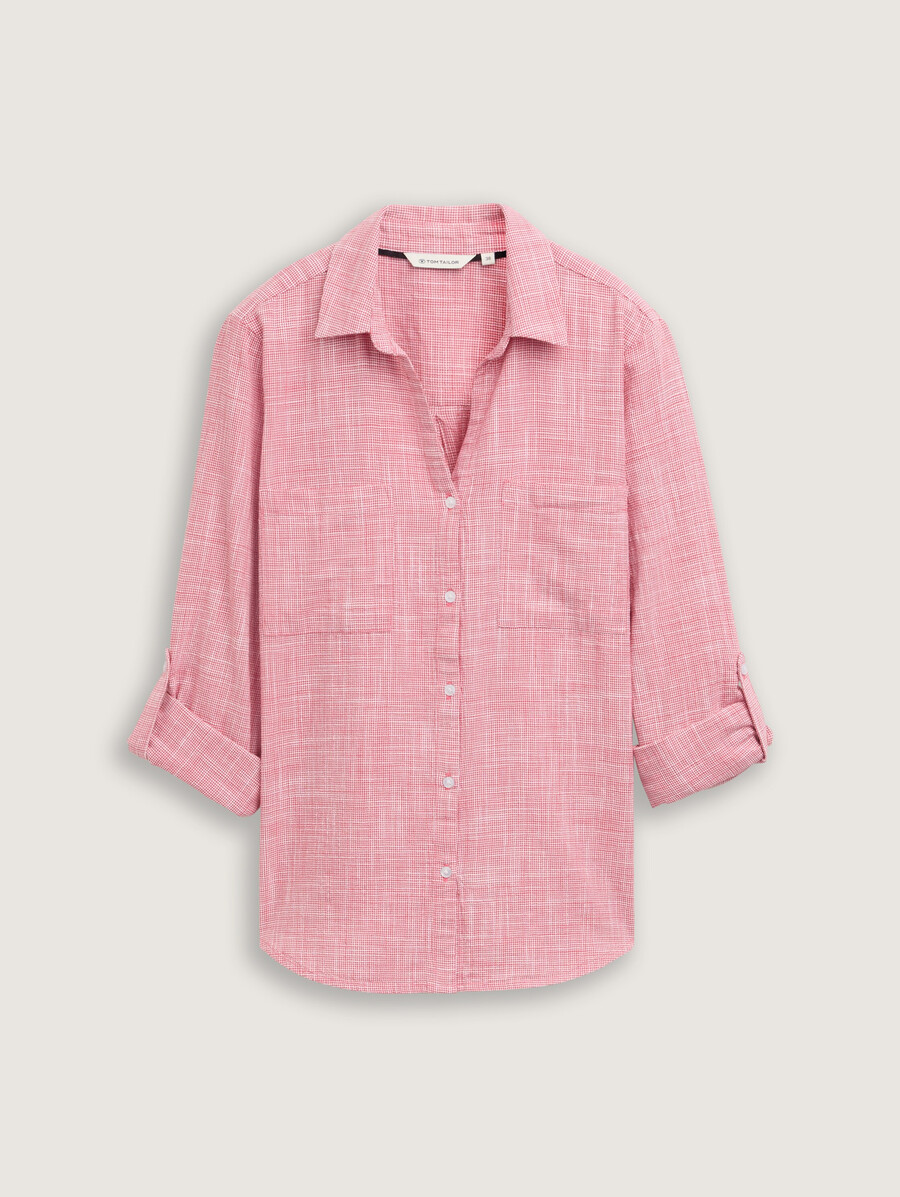 blouse à poches poitrine