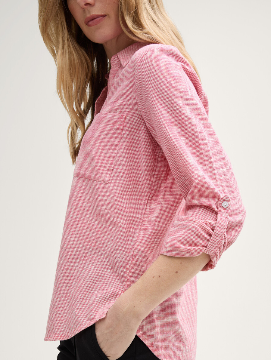 blouse à poches poitrine
