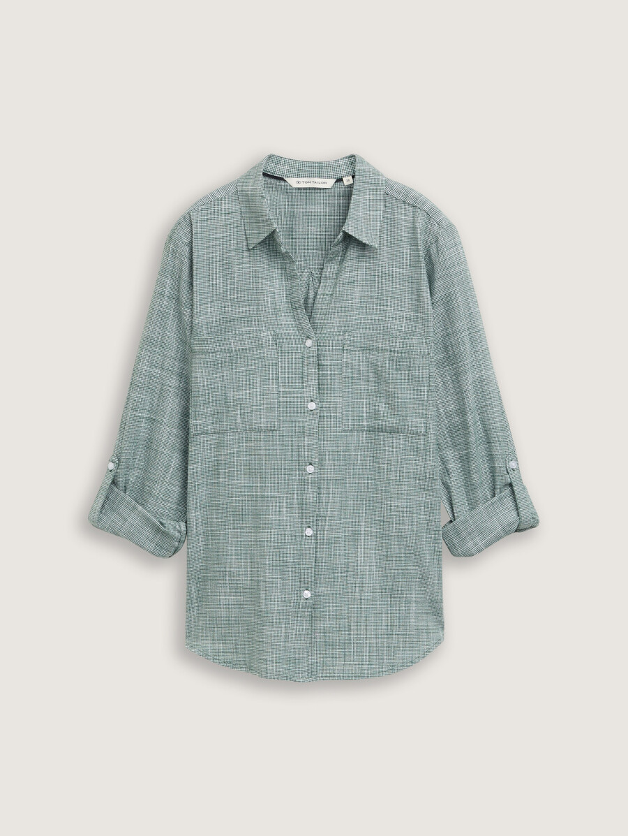 blouse à poches poitrine