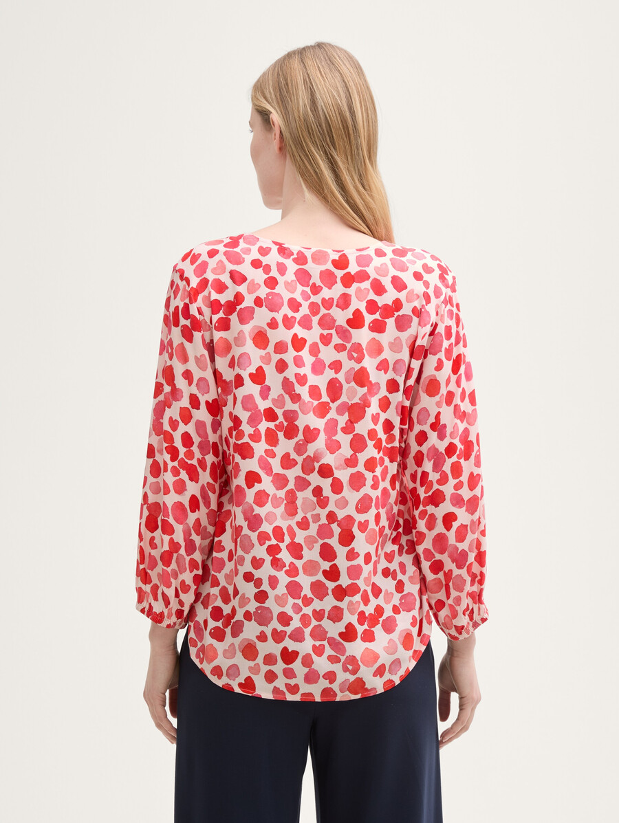 blouse à col en v