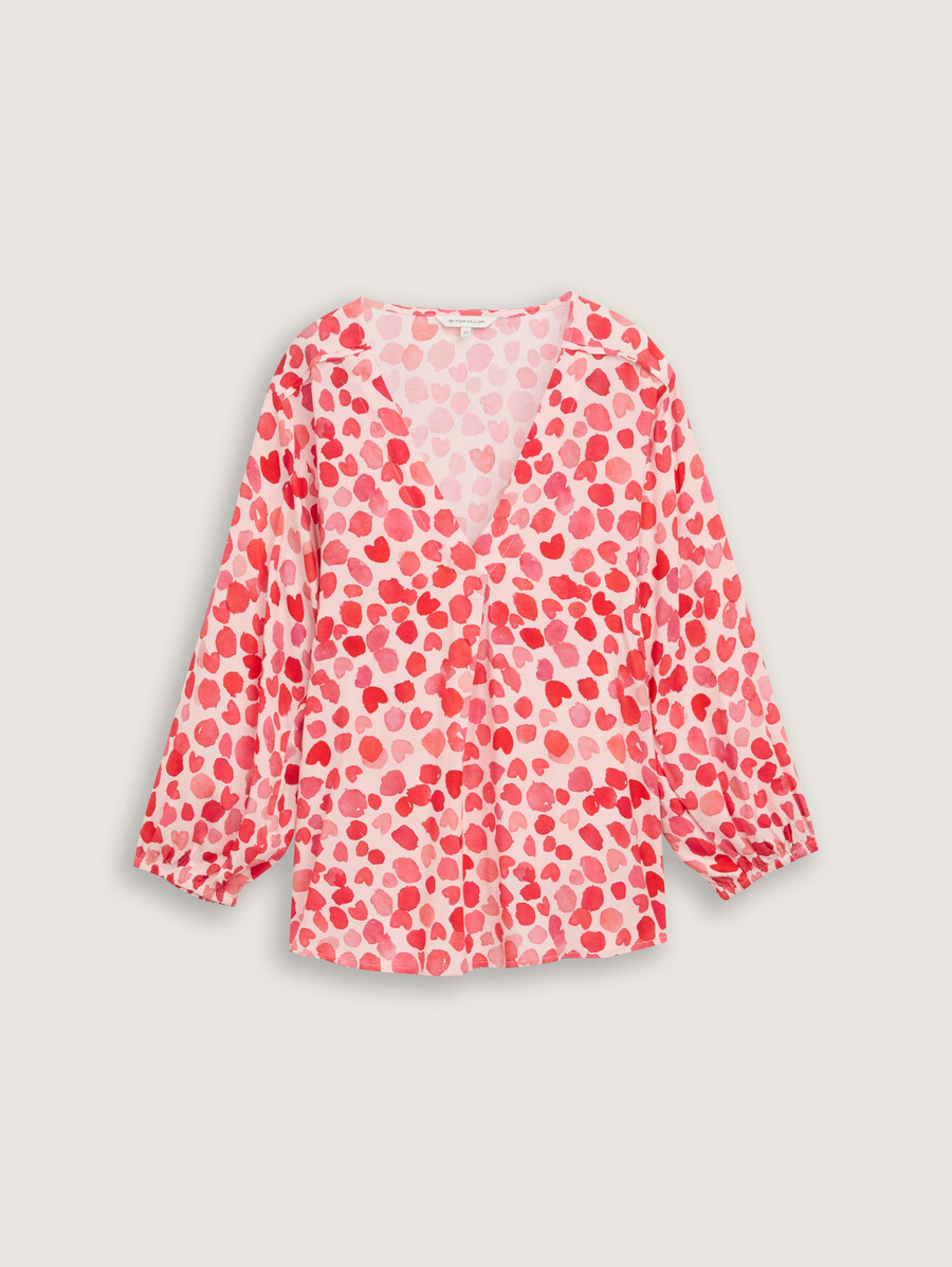 blouse à col en v
