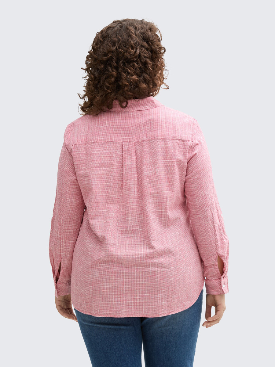 blouse grande taille avec poches poitrine