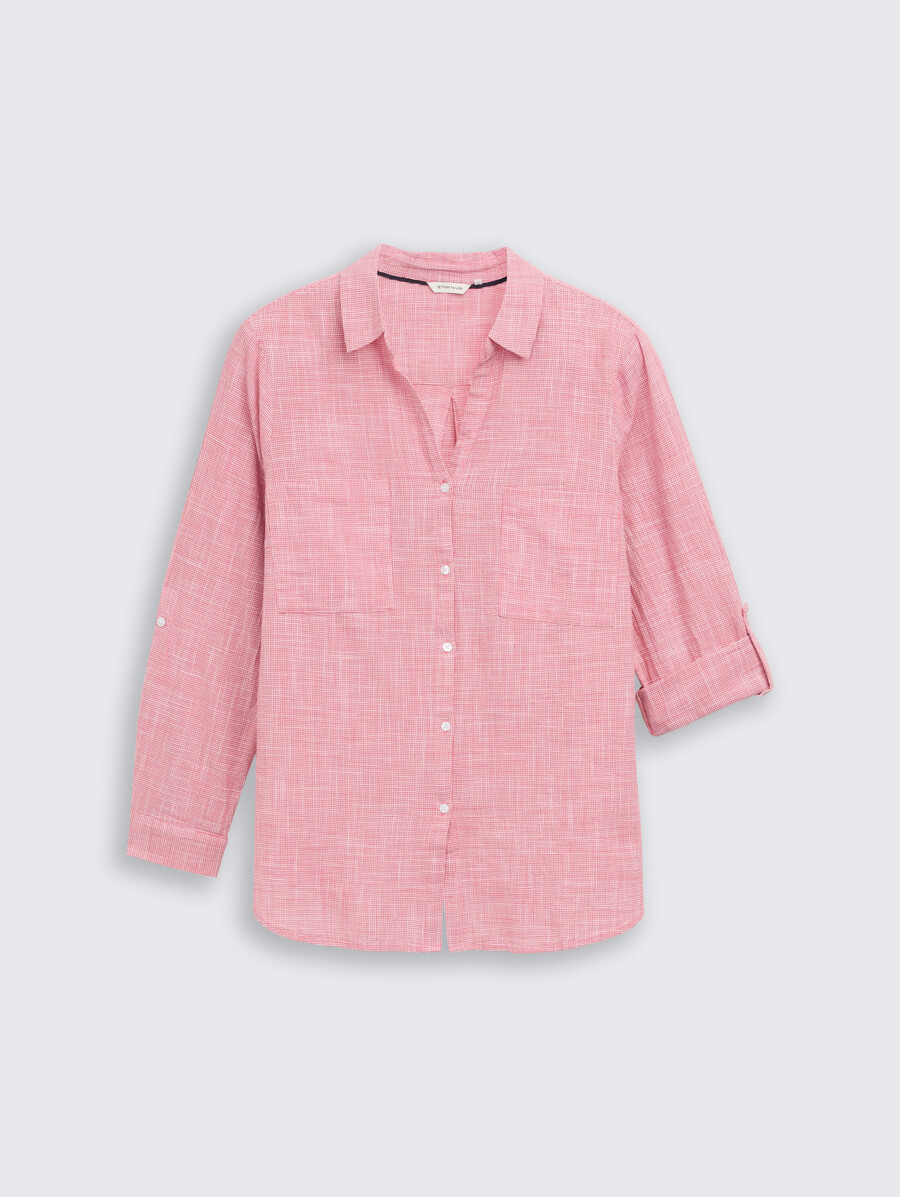 blouse grande taille avec poches poitrine