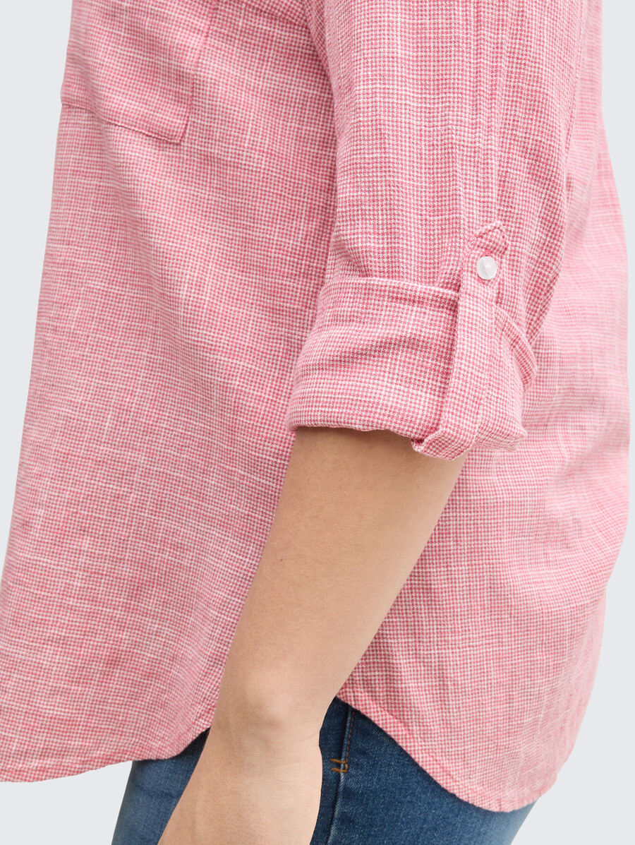blouse grande taille avec poches poitrine