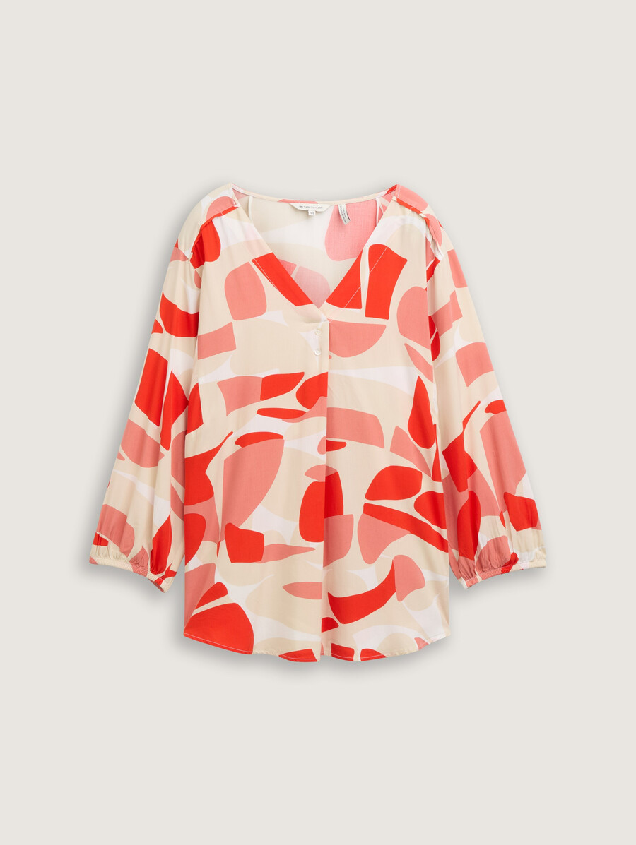 blouse à motifs grande taille