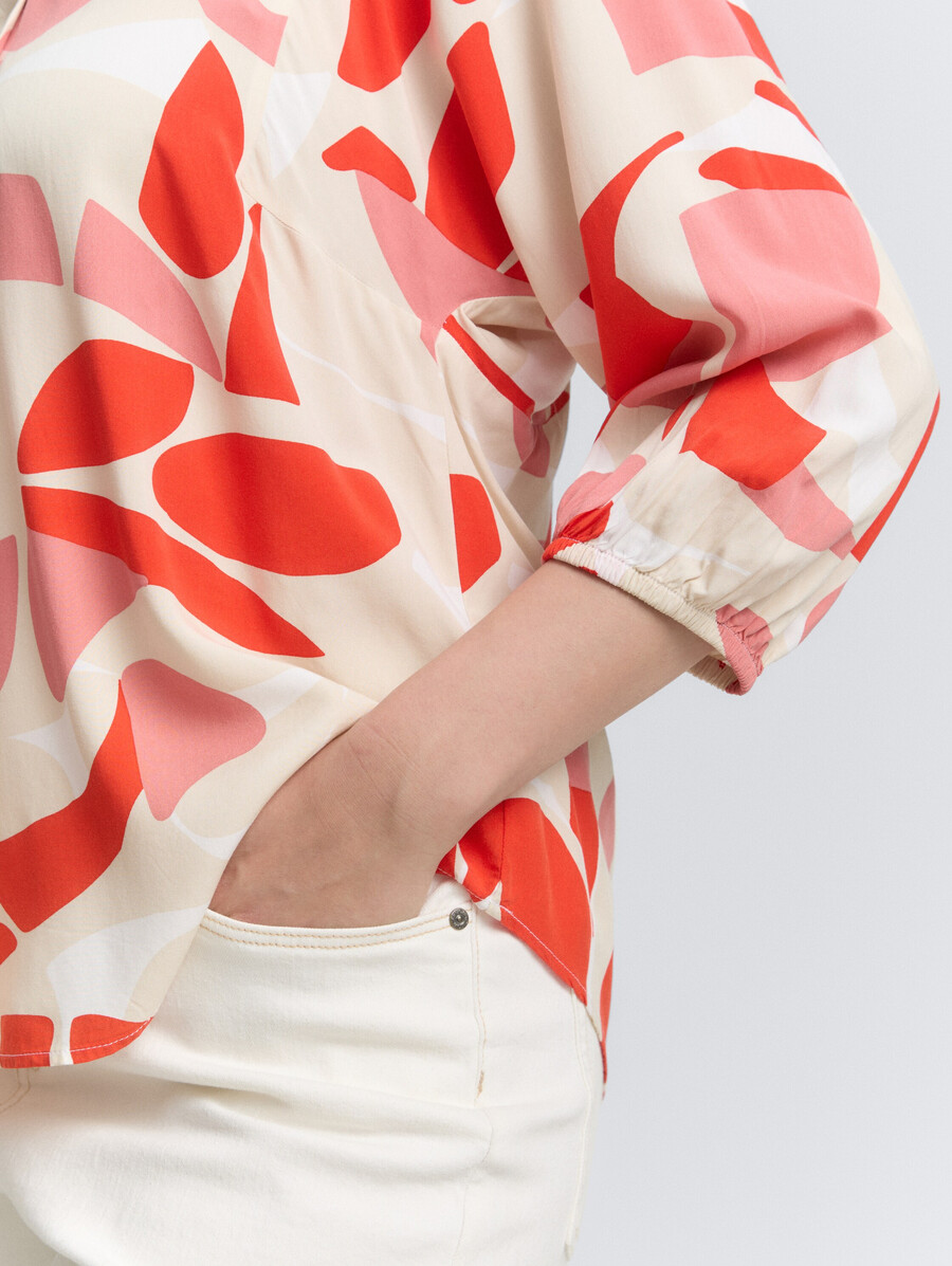 blouse à motifs grande taille