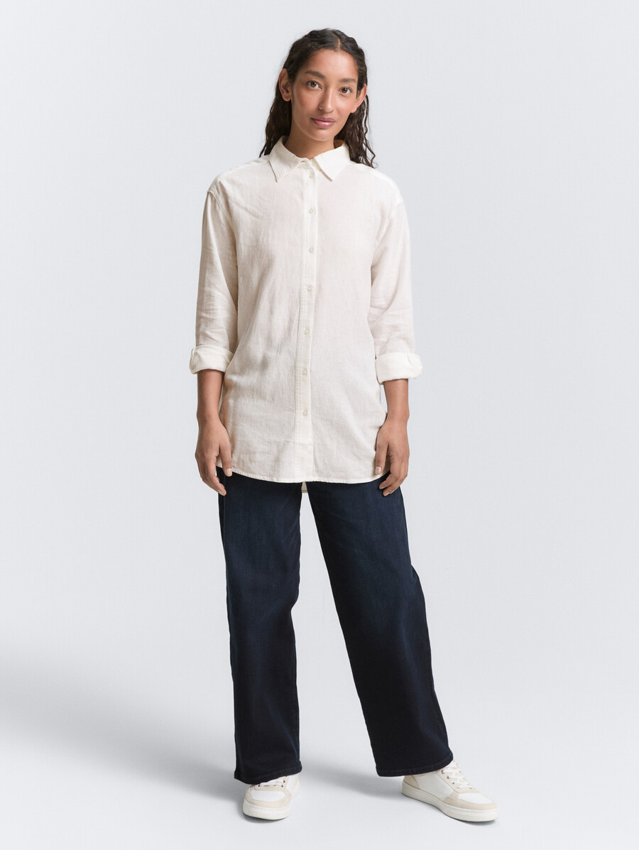 blouse oversize en lin