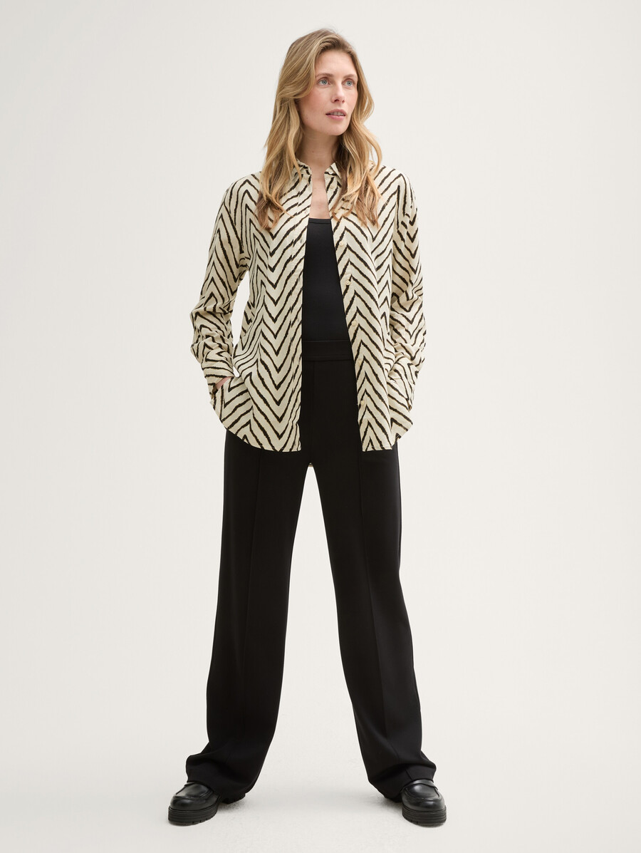 blouse oversize en lin