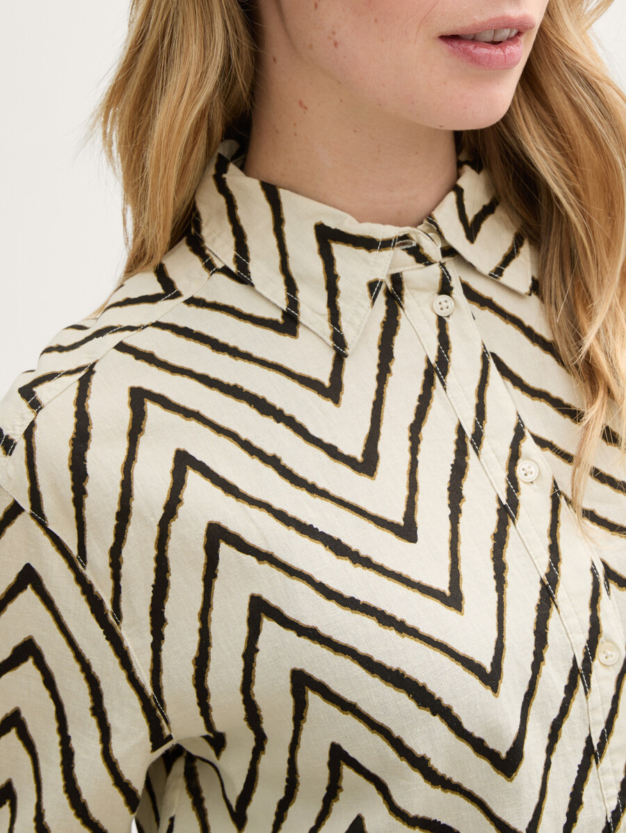 blouse oversize en lin