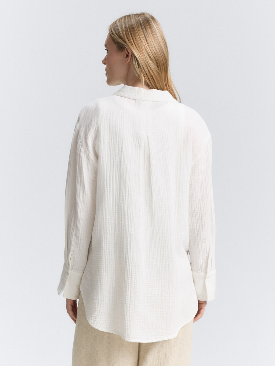 chemisier en mousseline oversize