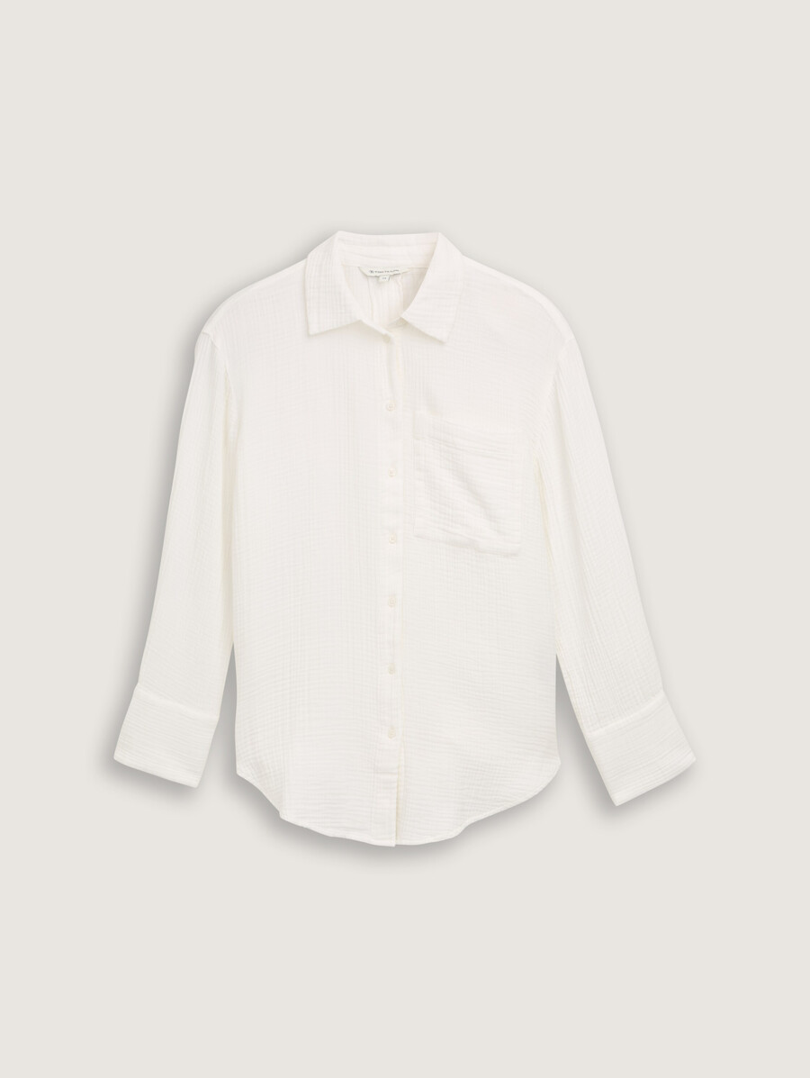 chemisier en mousseline oversize