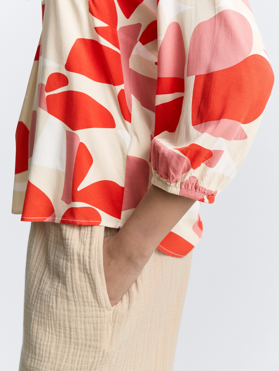 blouse à motifs
