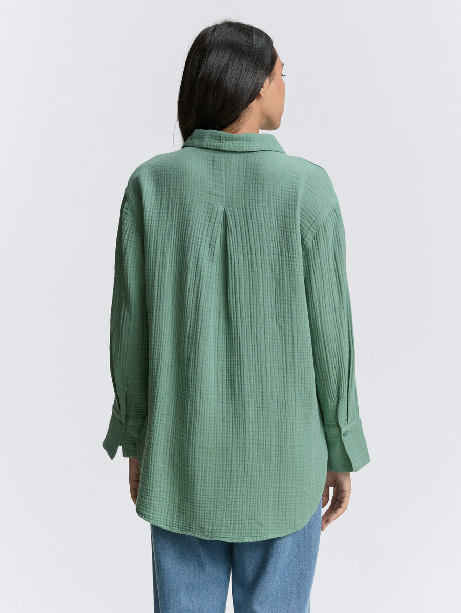 chemisier en mousseline oversize