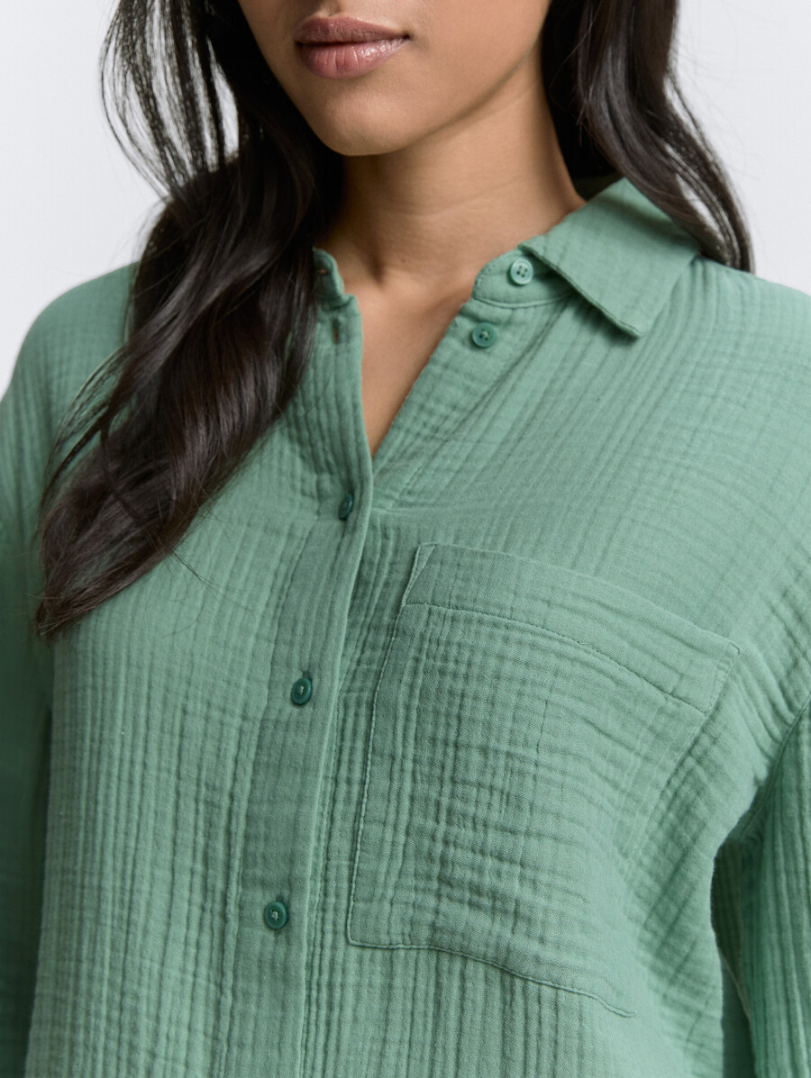 chemisier en mousseline oversize