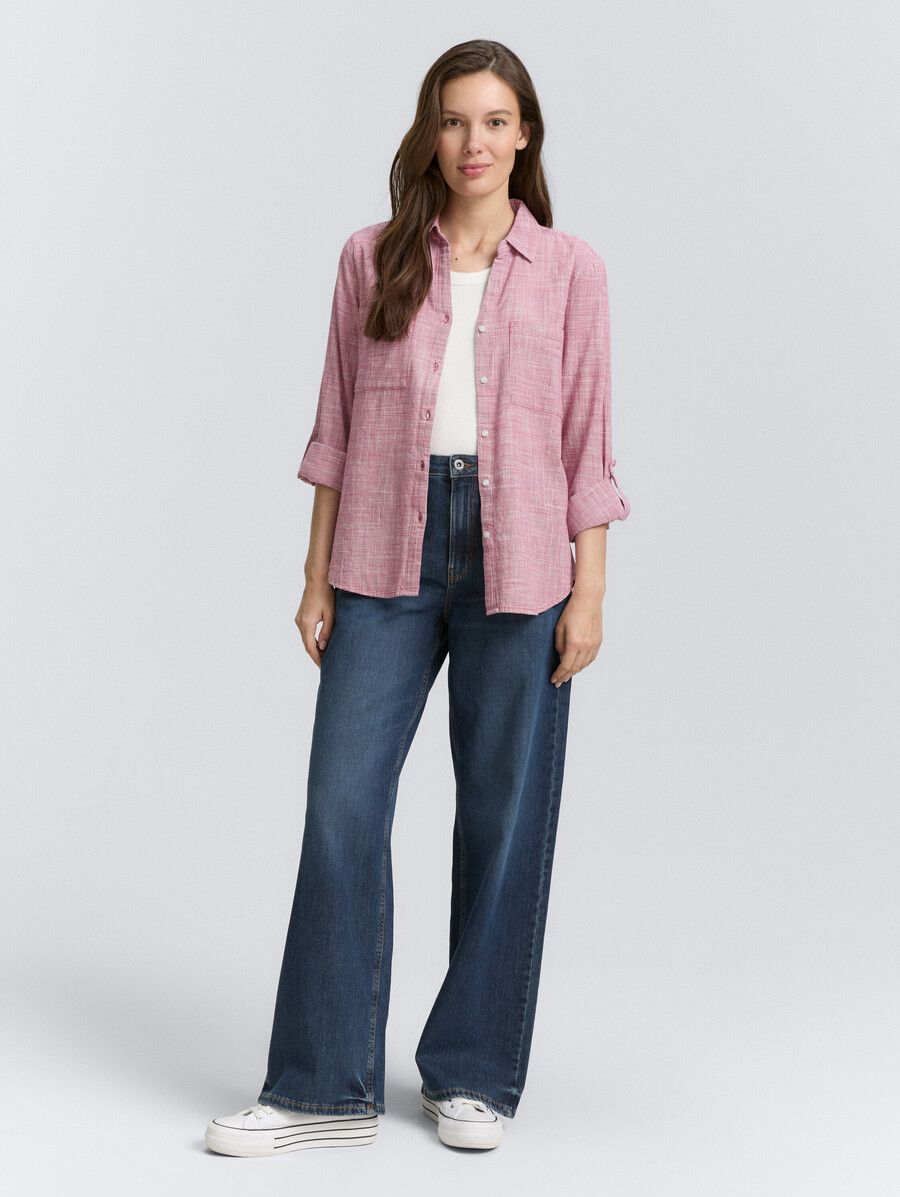 blouse à poches poitrine