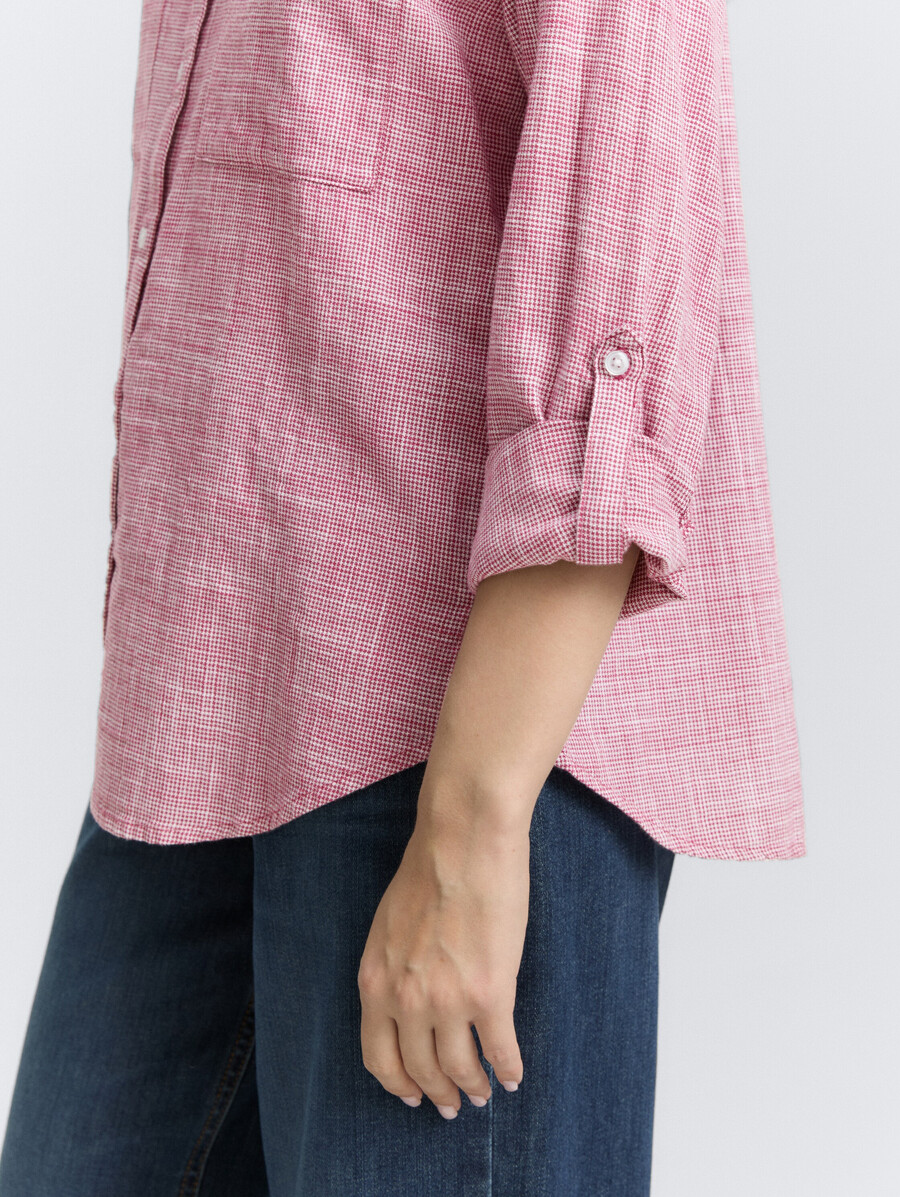 blouse à poches poitrine