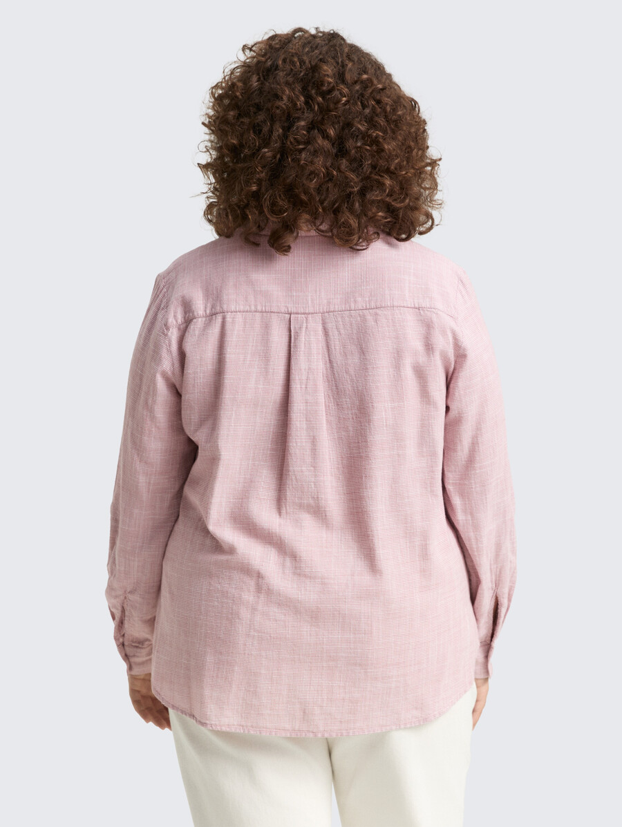 blouse grande taille avec poches poitrine