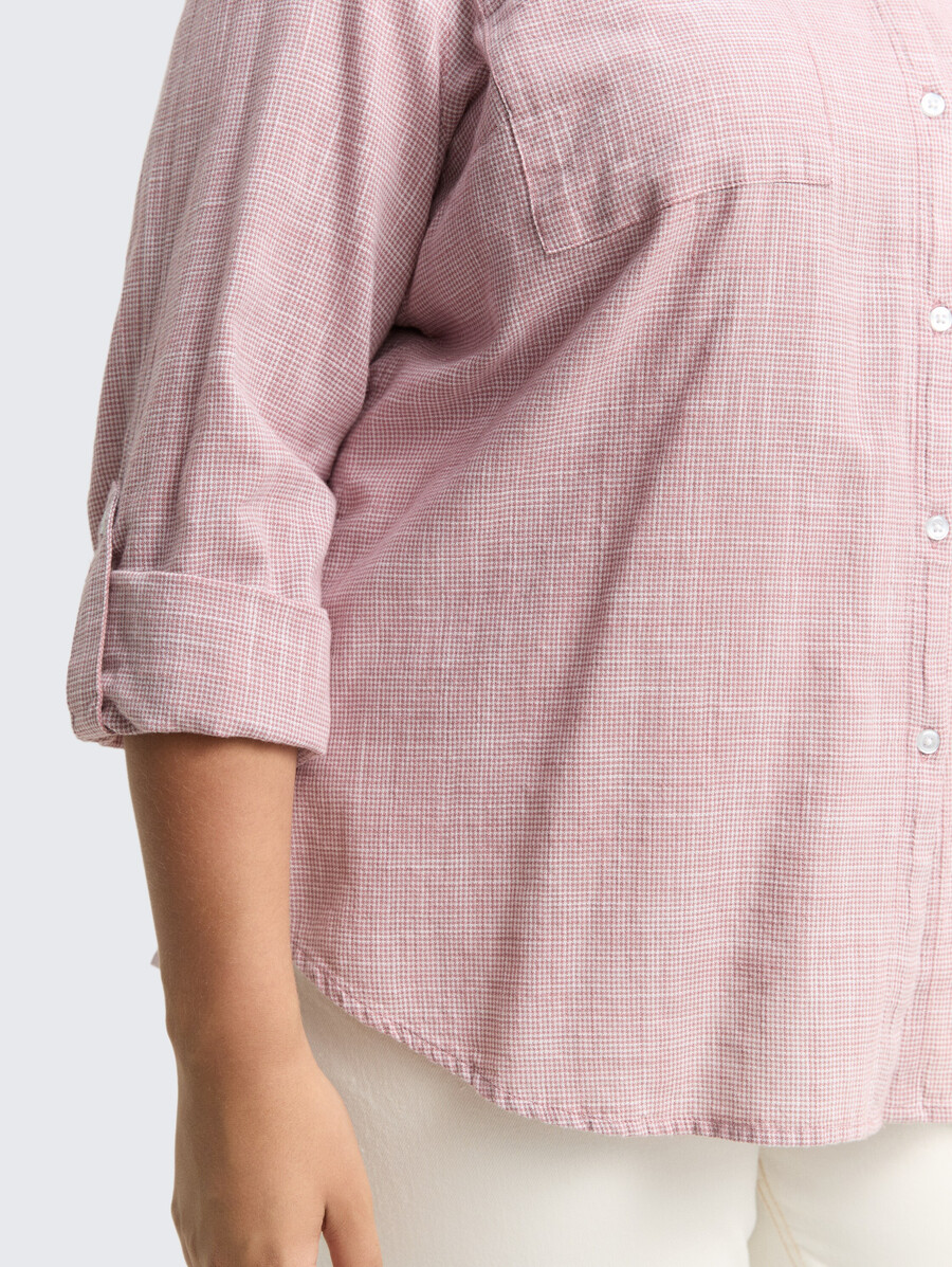 blouse grande taille avec poches poitrine