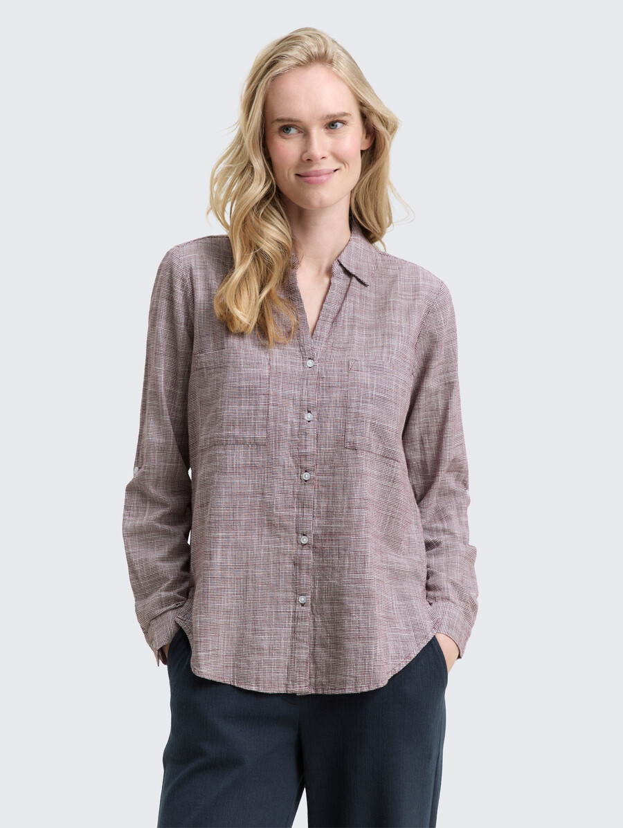 blouse à poches poitrine