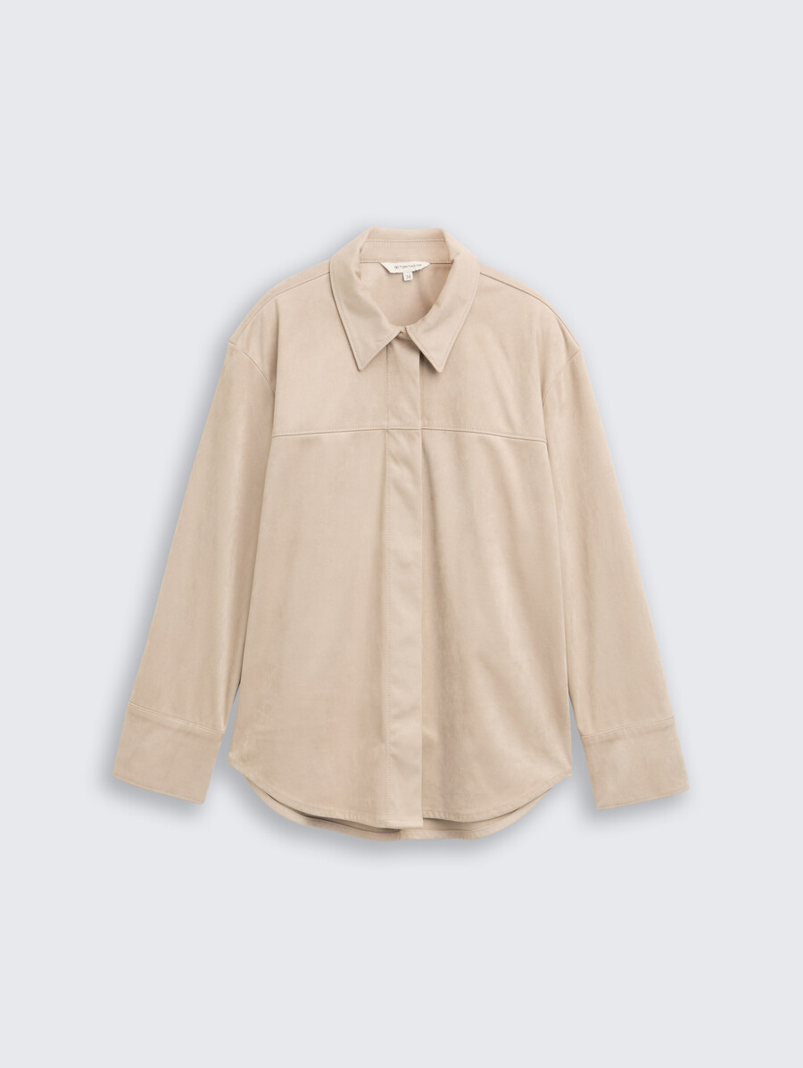 surchemise aspect daim
