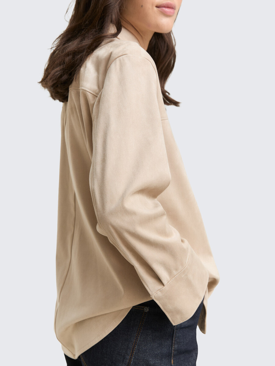 surchemise aspect daim