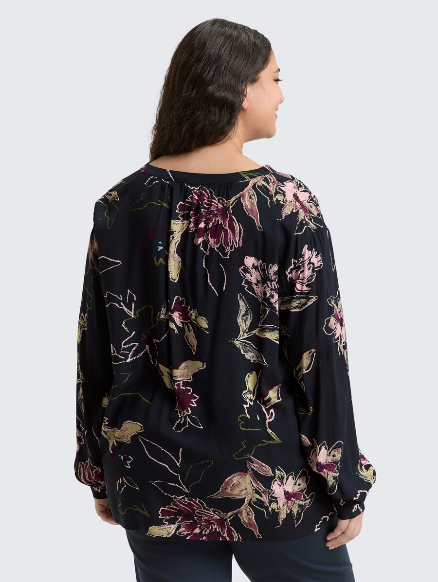 grande taille - chemisier ample à motif floral