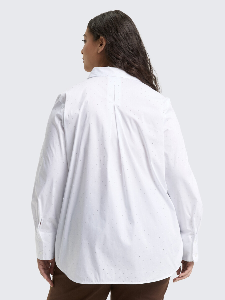 chemisier grande taille à coupe ample orné de strass