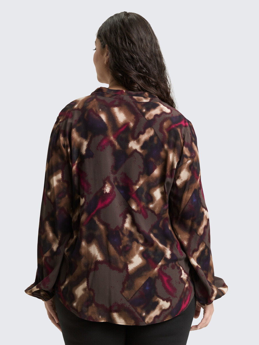 blouse à motifs grande taille