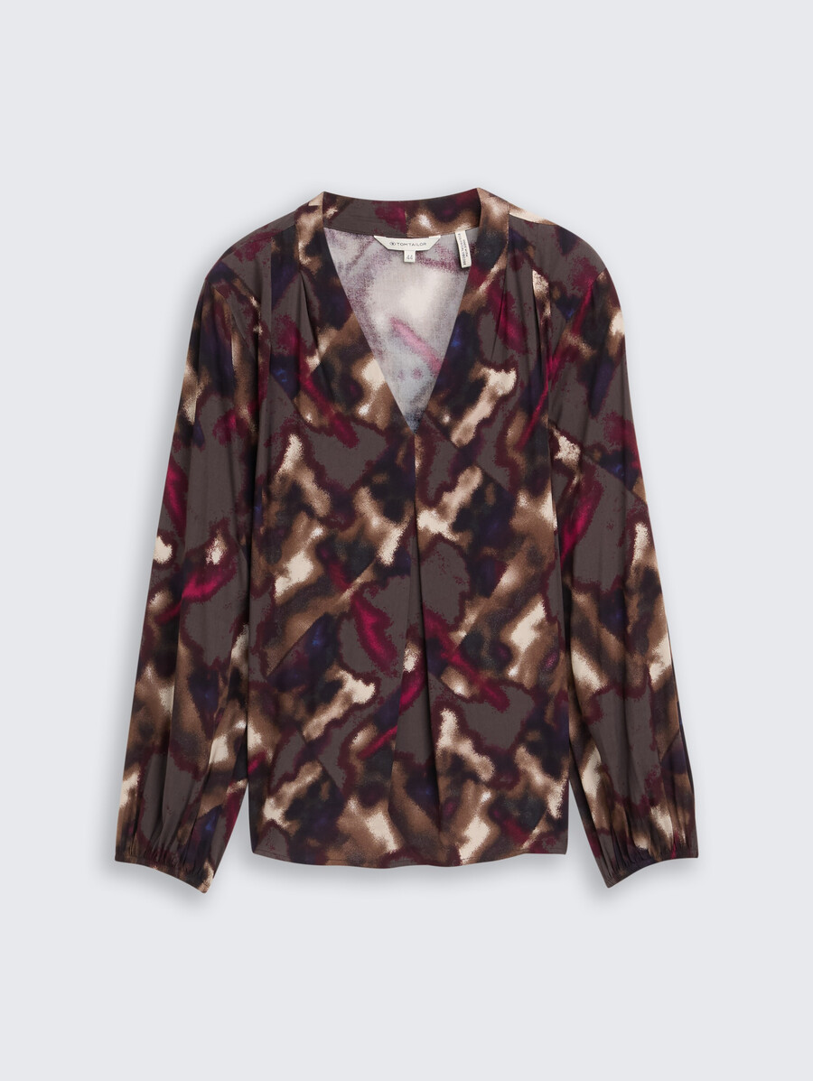 blouse à motifs grande taille