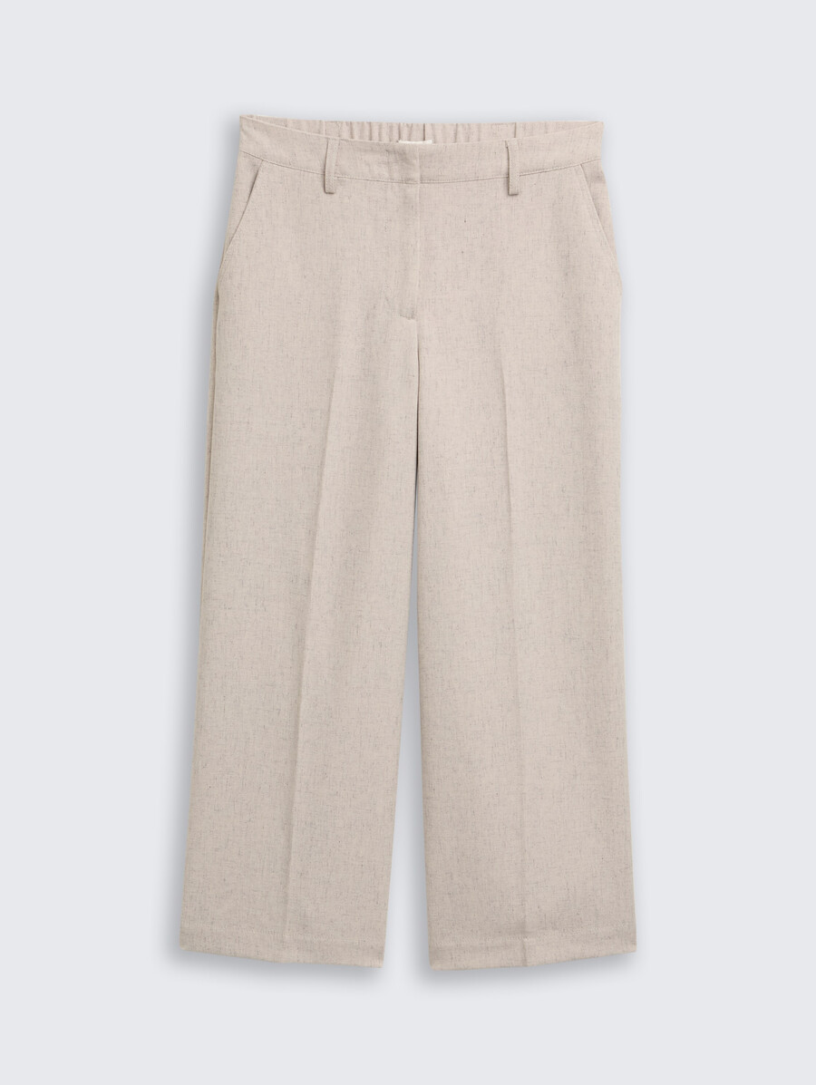 pantalon culotte à pli