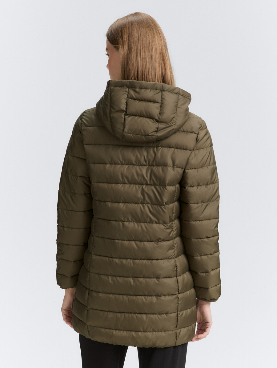 manteau matelassé léger à capuche