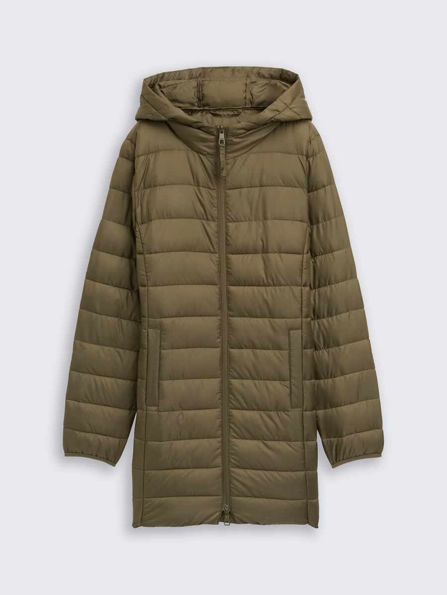 manteau matelassé léger à capuche
