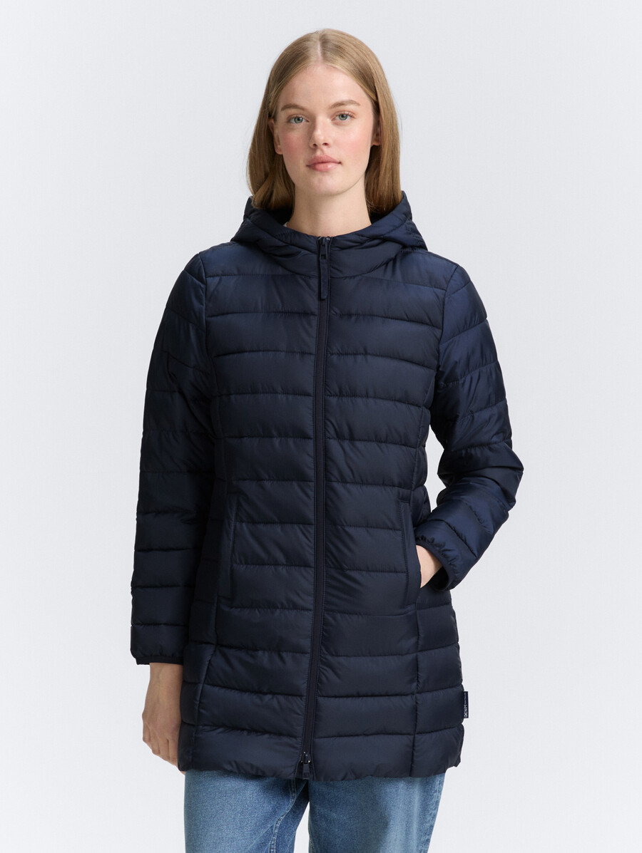manteau matelassé léger à capuche