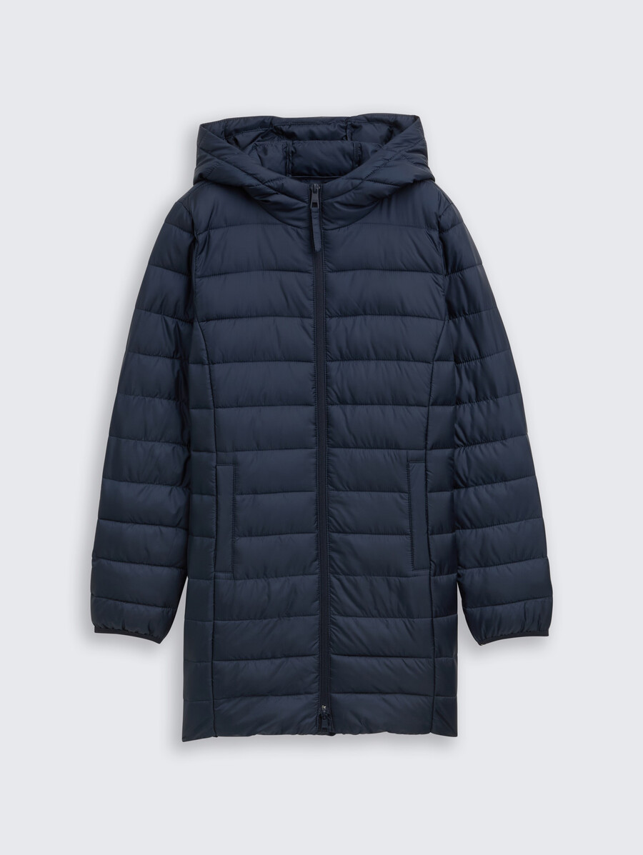 manteau matelassé léger à capuche