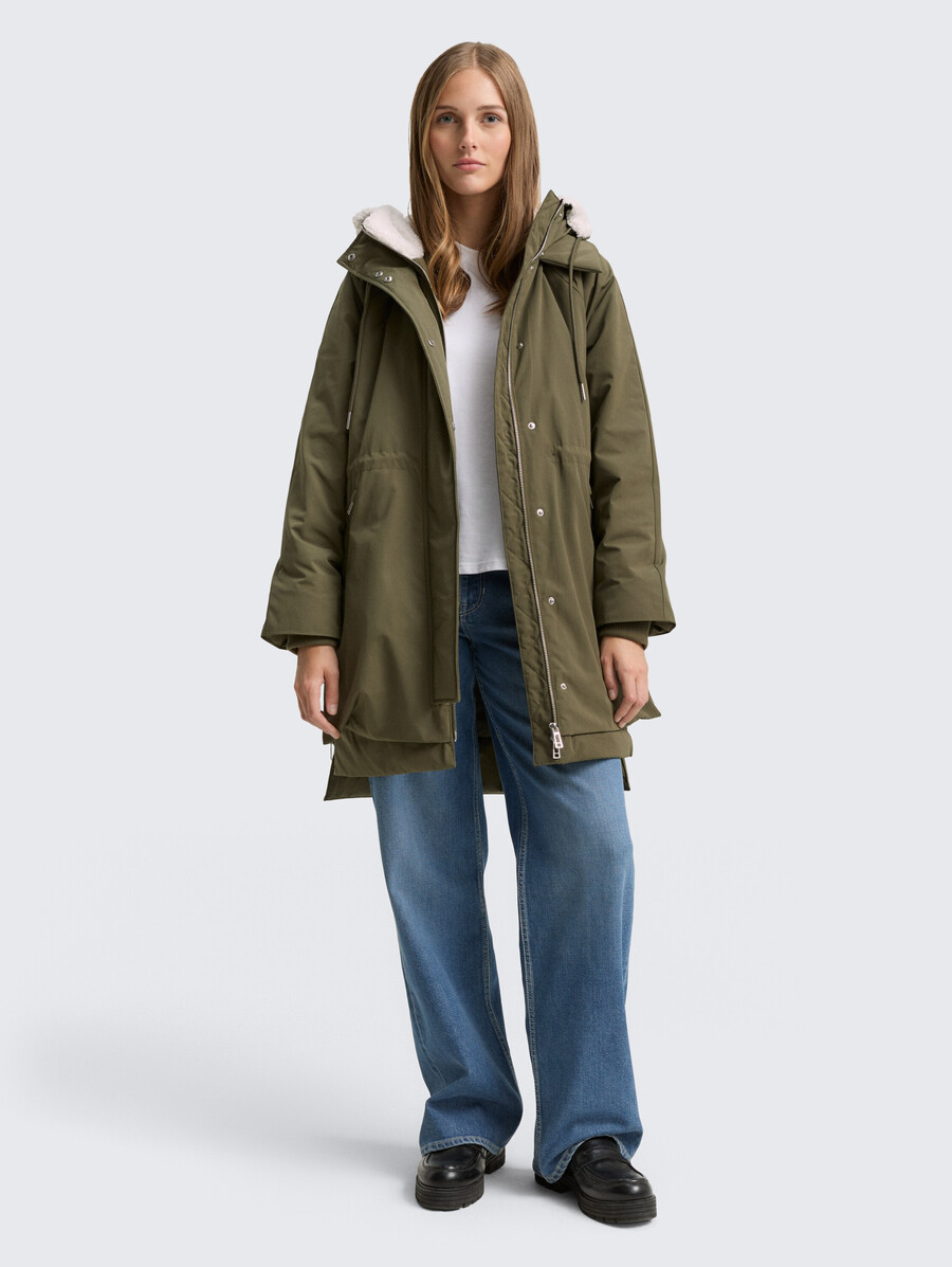 parka dhiver à capuche