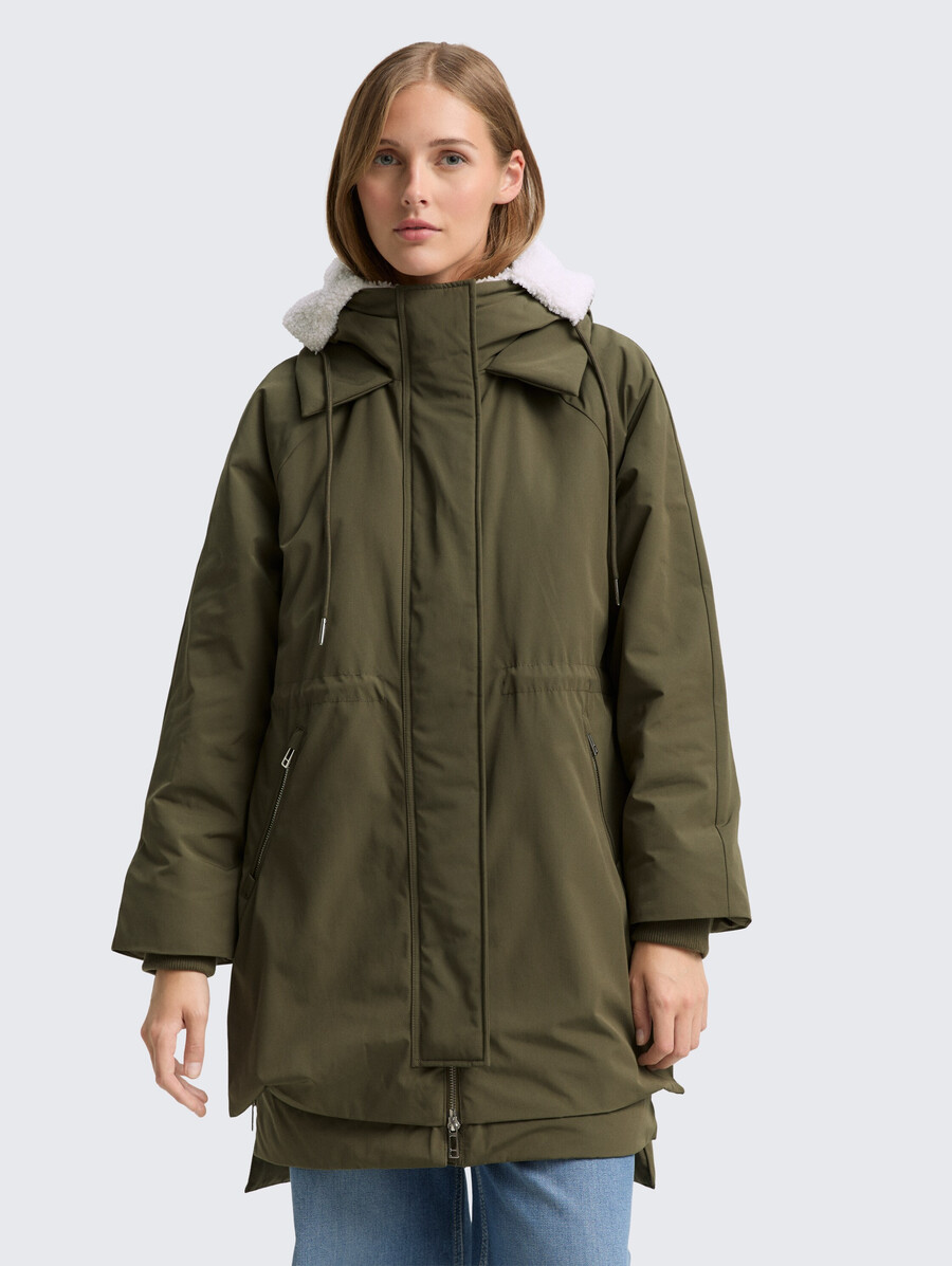 parka dhiver à capuche