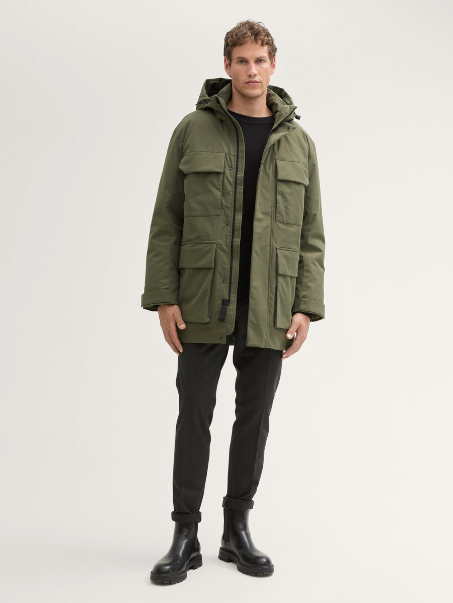 manteau arctique avec capuche amovible