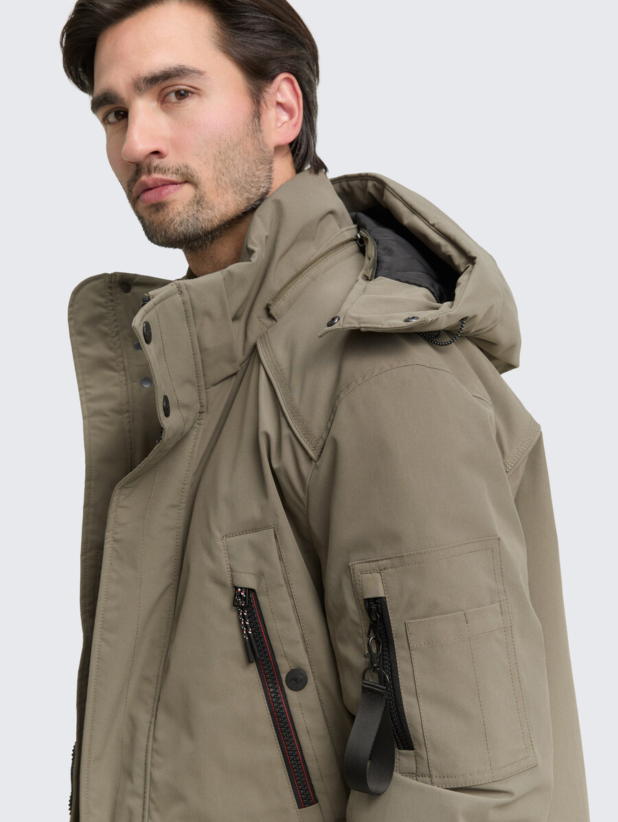 parka arctique avec capuche amovible