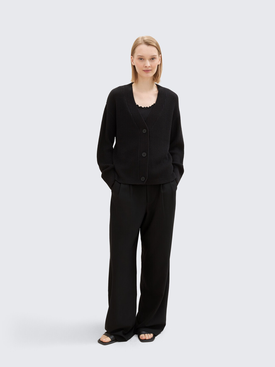 gilet à col en v