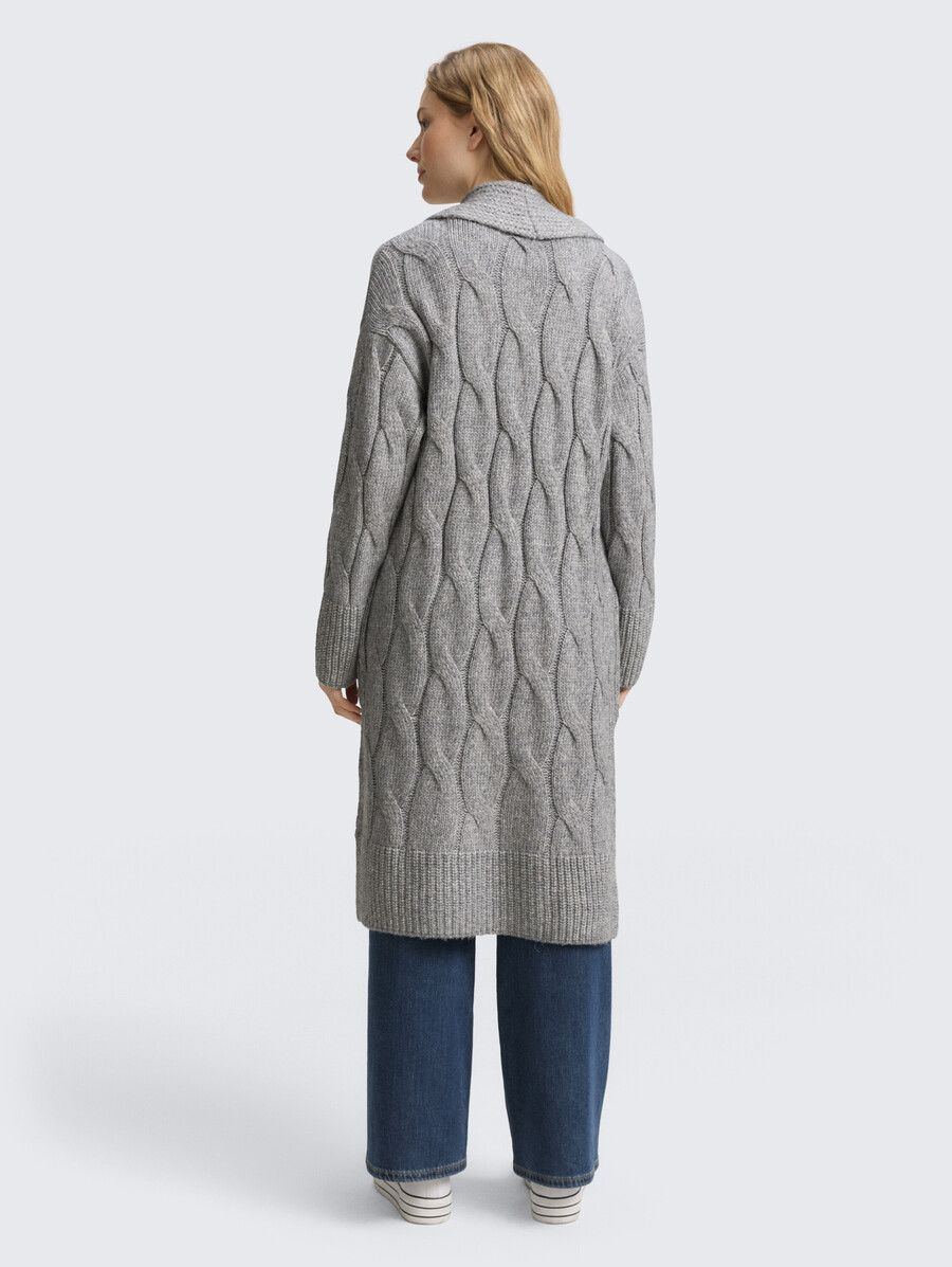 gilet ample à motif torsadé