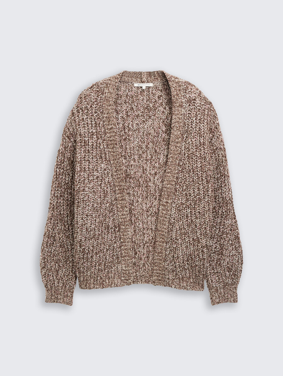 cardigan coupe décontractée à laspect chiné