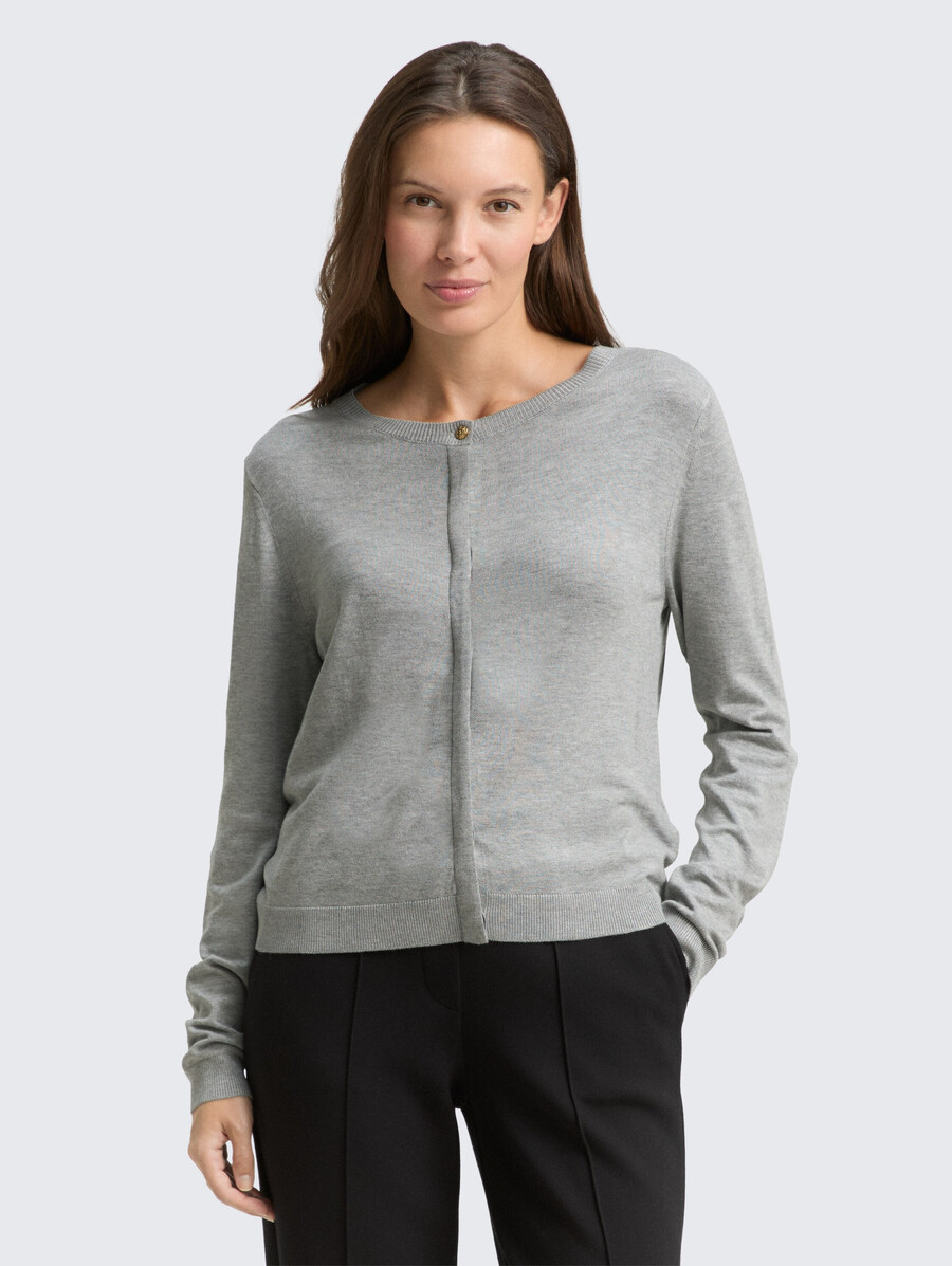 gilet à patte de boutonnage dissimulée
